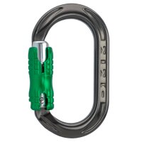 DMM - Hilfskarabiner XSRE Locksafe / 4 kN Titanium/Green