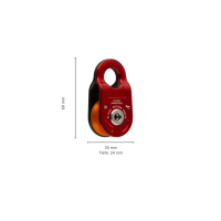 DMM - PSA-Rolle Impel Pulley Red/Matt Grey