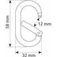 Camp - Hilfskarabiner Ekto / 4 kN