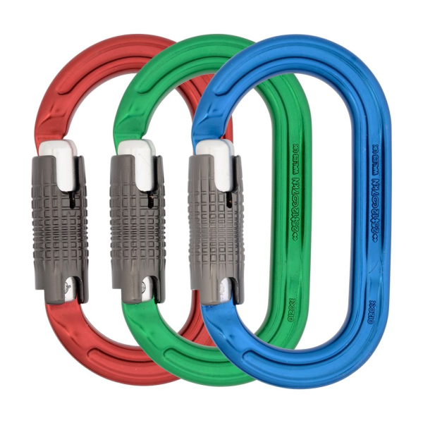DMM - PSA-Karabiner Ultra-O Locksafe 3er-Pack (rot/grün/blau)
